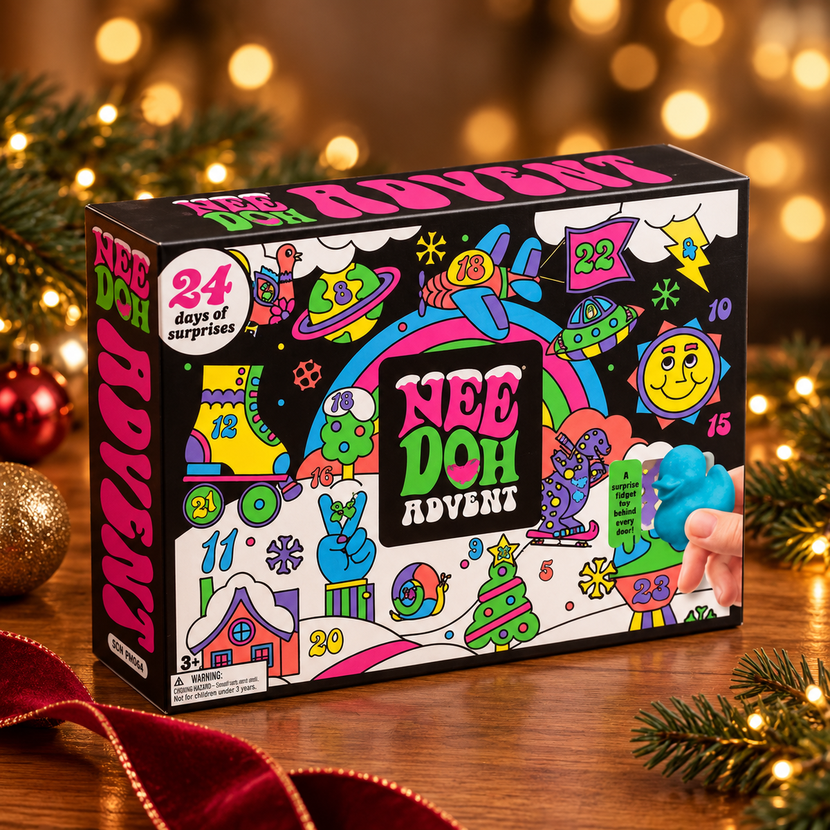 Nee-Doh Christmas Advent Calendar – 24 Squishy Surprises