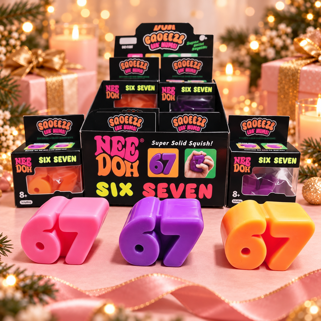 Six Seven “67” Squishy Fidget Toy | Fun Stocking Filler