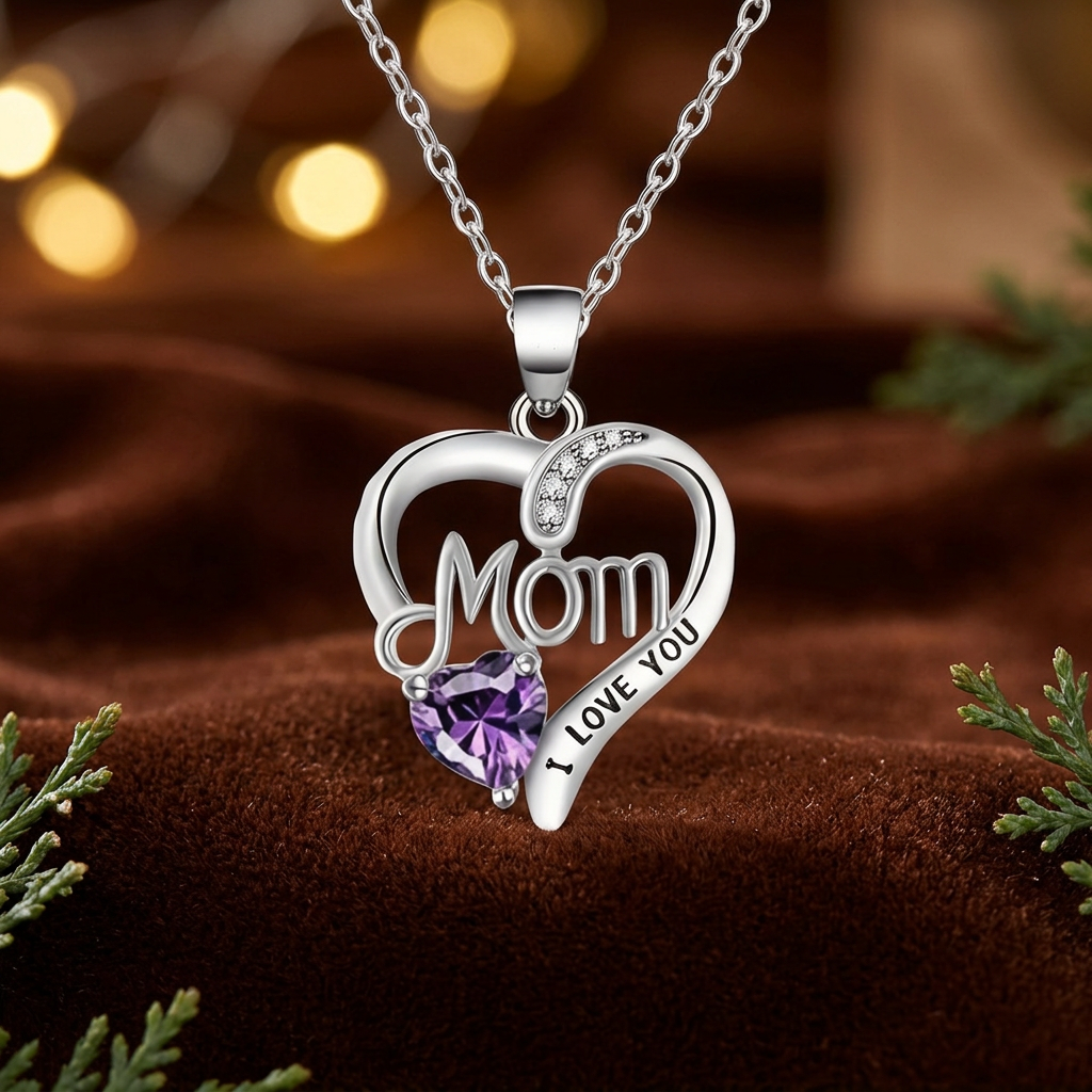 Forever Rose & Necklace Gift for Mum