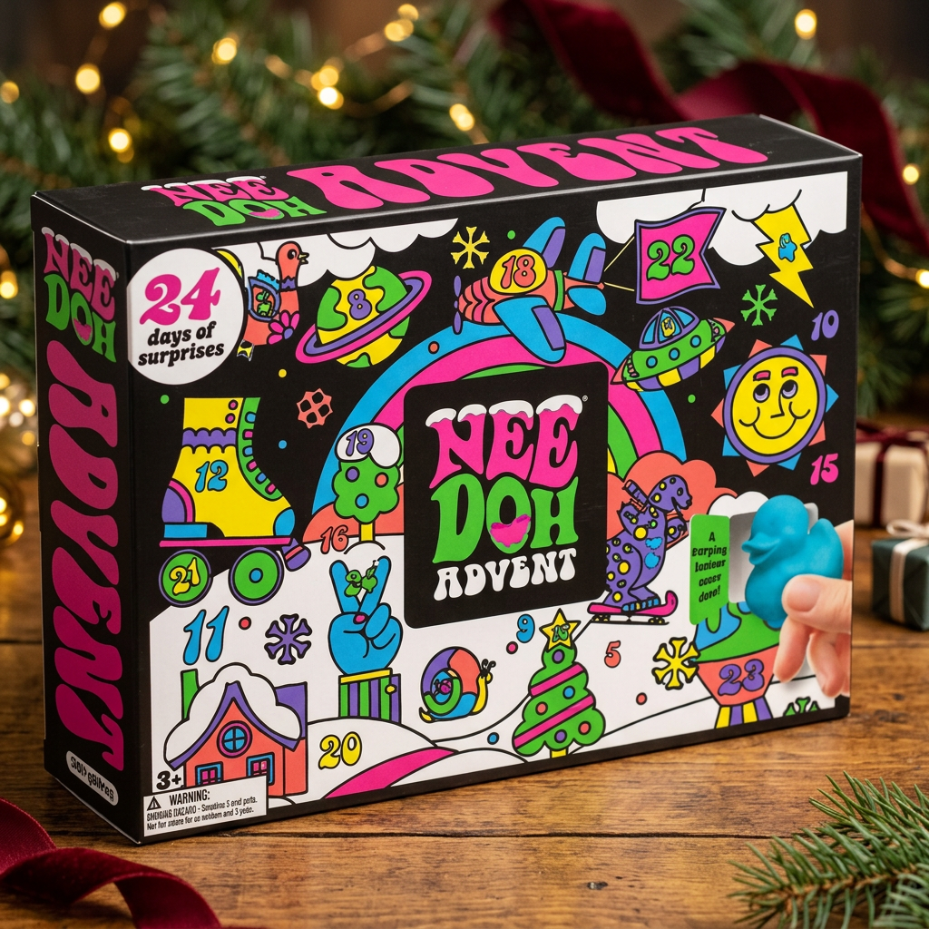 Nee-Doh Christmas Advent Calendar – 24 Squishy Surprises