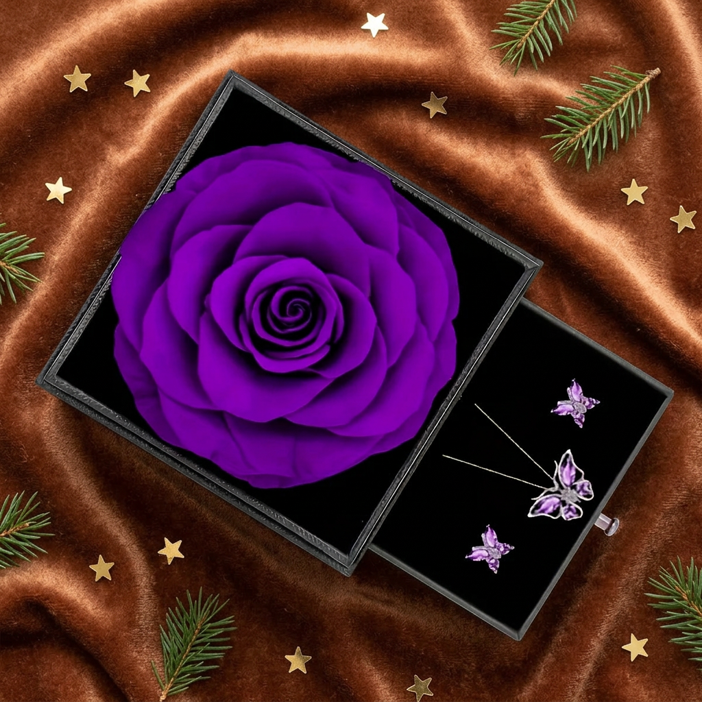 Forever Rose & Butterfly Jewellery Gift Set